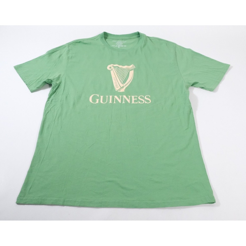 Guinness Beer Graphic T-Shirt Mens XL Green Shamrock St Patricks Day